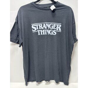 Stranger Things Netflix T-Shirt Black Mens Medium Official Tee Brand New